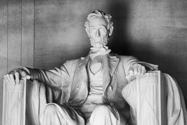 USA, Washington, DC Close-up of Lincoln Memorial